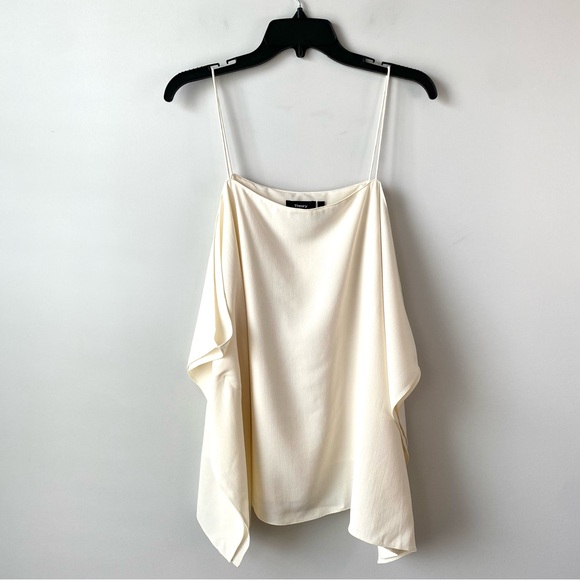 Theory Petteri Rosina Cold Shoulder Top Ivory L - Picture 3 of 9